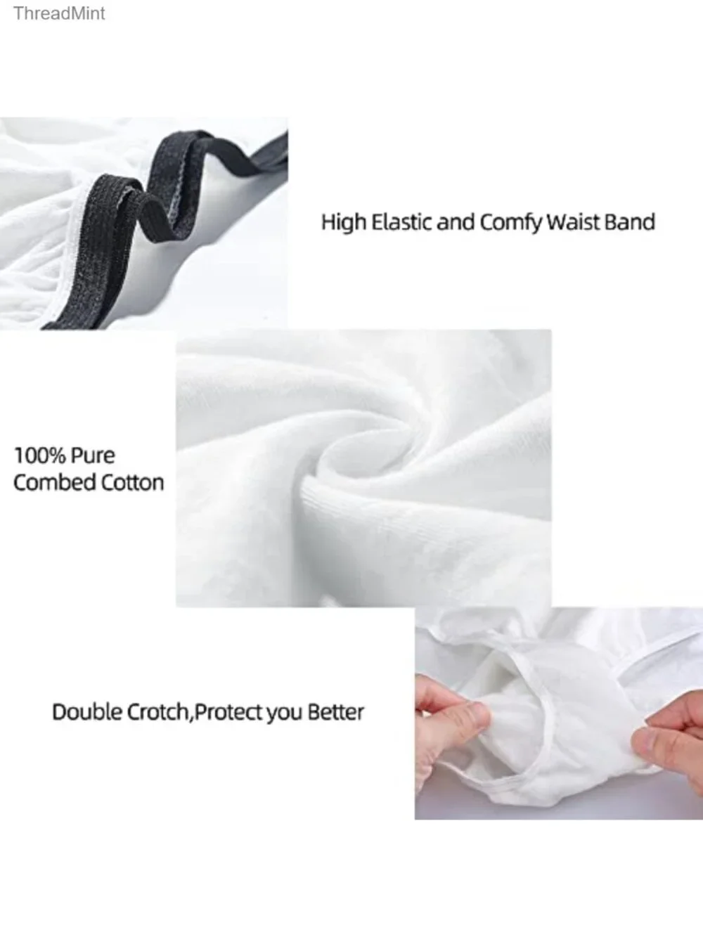 20 Pack Mens Cotton Disposable Underwear Briefs Travel Portable